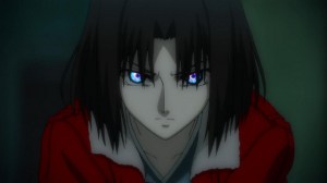 Shiki usa il suo potere (bellissimo lo sguardo da badass!)