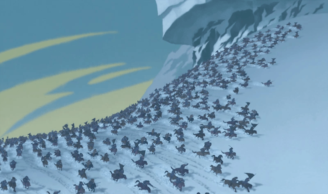 mulan-1998-film-movie-animation-walt-diseny-huns-attack